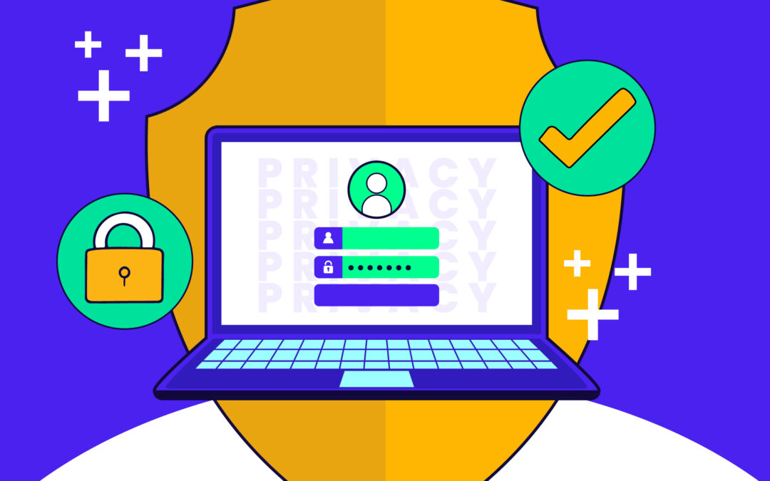 Visual representation of data protection strategies using Sapher, focusing on maintaining browser privacy effectively.